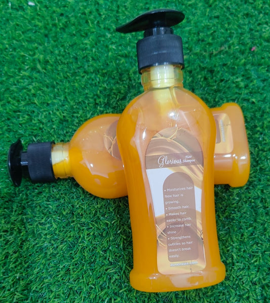 "Natural Shine – Chemical-Free Herbal Shampoo"